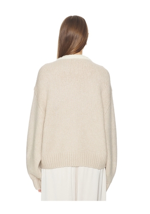 SRG Caylea Oversized Sweater in Beige. Size L. Also in XS, S, M, XL.