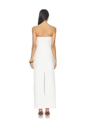 SNDYS Mimi Maxi Dress in White. Size M. Also in L, S, XL, XS, XXL, XXS.
