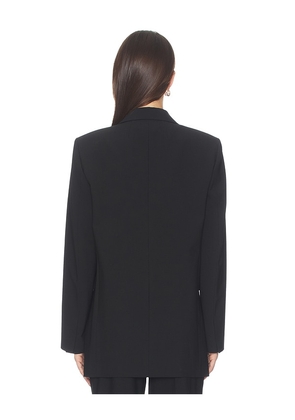 Theory Relaxed Slash Blazer in Black. Size 0. Also in 00, 2, 6, 8.
