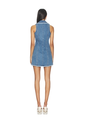 Show Me Your Mumu Maddox Dress in Blue. Size L. Also in XS, S, M, XL.