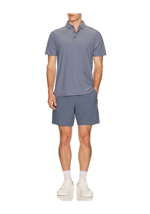 Rhone Regatta Pique Polo in Blue. Size M. Also in S, XL/1X, XXL/2X.