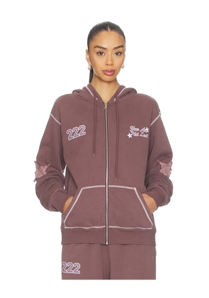 The Mayfair Group Orebella by Bella Hadid x Mayfair On Your Way Back To Yourself Zip-up Hoodie in Brown. Size L/XL. Also in S/M, XS, M/L.