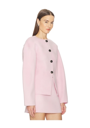 SRG Kaia Hooded Jacket in Blush. Size L. Also in XXS, XS, S, M, XL.