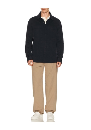 Rhone Weekend Shacket in Navy. Size M. Also in S, L, XL/1X.