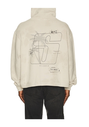 Stampd Transit Tie Dye Cropped Hoodie in Sage. Size M. Also in S, L, XL/1X.