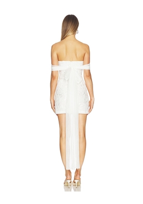 SAU LEE Freya Dress in White. Size 00. Also in 0, 2, 8, 10, 12.
