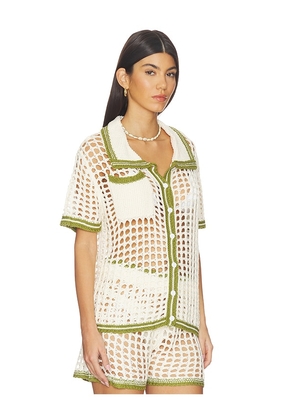 superdown Bronwin Top in Cream. Size L. Also in XS, S, M.