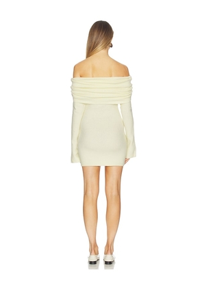 SEROYA Selene Mini Dress in Lemon. Size M. Also in L, S, XL, XS, XXS.