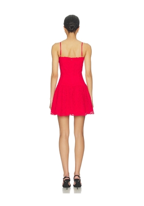 SAYLOR Gabriele Dress in Red. Size L. Also in S, XS, M.