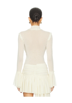 SIEDRES Luna Top in Cream. Size S. Also in L, M, XS.
