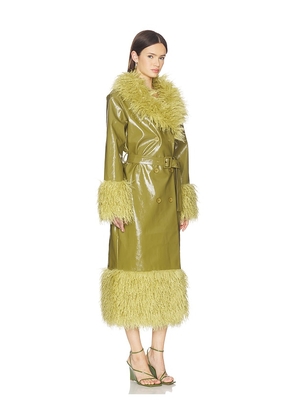 The Wolf Gang Abrigo Coat in Olive. Size M. Also in S.