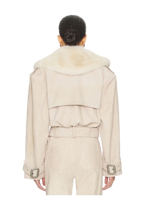 retrofete Rubee Coat in Beige. Size M. Also in S, L, XL.