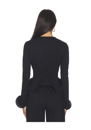 Sid Neigum Wave Hem Jacket in Black. Size XS. Also in S, M.