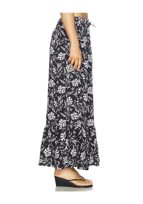 PEIXOTO Riley Maxi Skirt in Black,White. Size M. Also in XS, S, L.