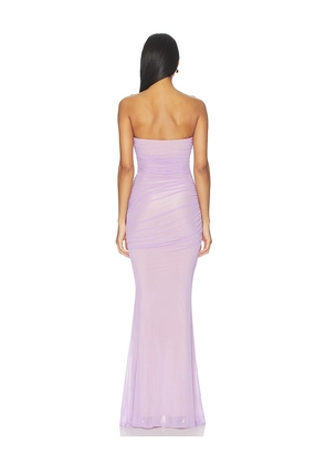 retrofete Quintessa Mesh Dress in Lavender. Size L. Also in XS, XL.