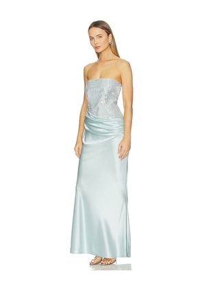 retrofete Alexandra Dress in Baby Blue. Size XS. Also in S, L, XL.
