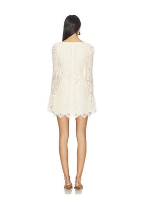 Tularosa Clarissa Mini Dress in Ivory. Size M. Also in XXS, XS, S.