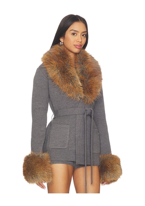 retrofete Chantelle Robe in Grey. Size S. Also in XS.
