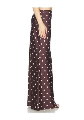 Runaway The Label Blaine Maxi Skirt in Chocolate. Size M. Also in XS, S, L.