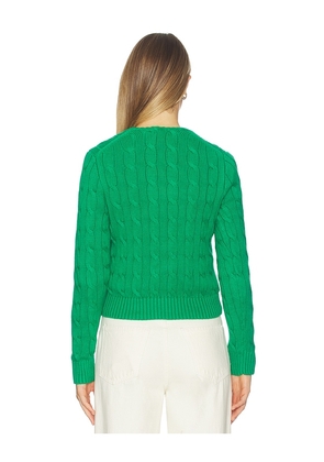 Polo Ralph Lauren Cotton Crewneck Pullover Sweater in Green. Size M. Also in XS, S, L, XL.