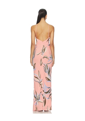 ROCOCO SAND Strap Long Dress in Pink. Size M. Also in XS, S, L, XL.