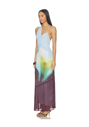 SOVERE Zinnia Dress in Blue,Purple. Size M. Also in L, XL.