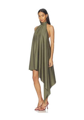 Ronny Kobo Fleur Dress in Olive. Size M. Also in S.