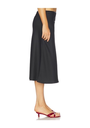 Runaway The Label Leanna Midi Skirt in Black. Size L. Also in XS, S, M.