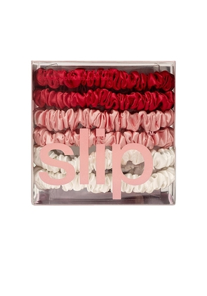 slip Pure Silk Skinny Scrunchies Set Of 6 in Beauty: Multi.