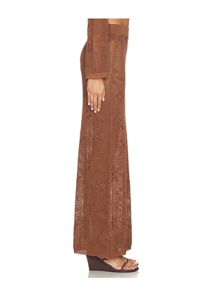 SNDYS Terra Maxi Skirt in Brown. Size M. Also in L, S, XL, XS, XXL, XXS.