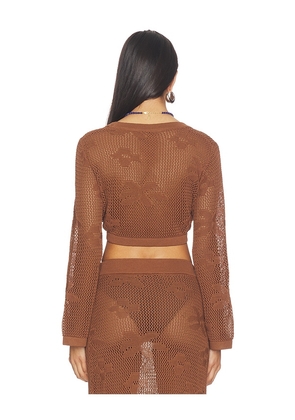 SNDYS Terra Reversible Top in Brown. Size L. Also in M, S, XL, XS, XXL, XXS.