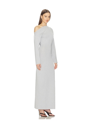 SRG Lesly Off Shoulder Knit Dress in Light Grey. Size L. Also in XXS, XS, S, M, XL.