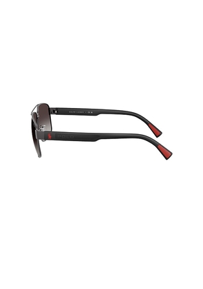 Polo Ralph Lauren Aviator Sunglasses in Black.