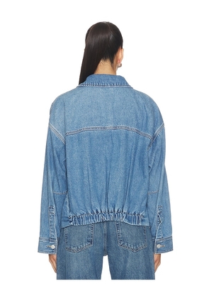 PISTOLA Bibi Blouson Jacket in Blue. Size L. Also in S, M, XL.