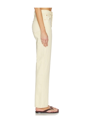 SLVRLAKE London High Rise Straight Leg Jeans in Cream. Size 23. Also in 24, 25.
