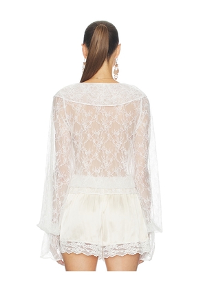 Tularosa Marie Top in White. Size XXS. Also in M, L.