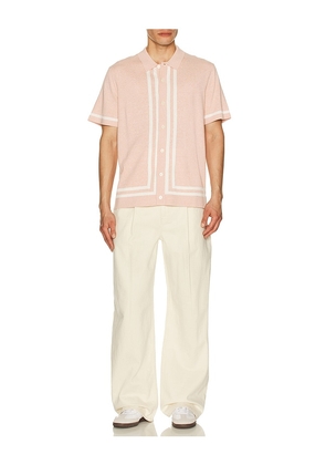 Rails Leo Camp Collared Shirt in Pink. Size L. Also in S, M.