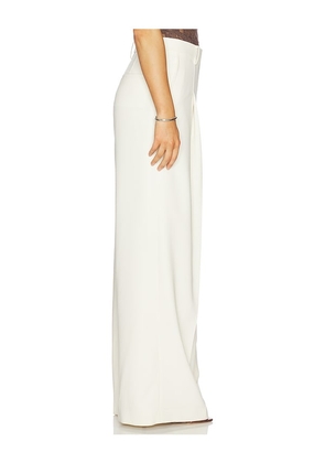 Theory Oversize Wide Pleated Trouser in Ivory. Size 2. Also in 00, 0, 4, 6.