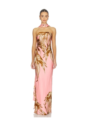 ROCOCO SAND Strapless Maxi Dress in Pink. Size L. Also in S, XS, M.