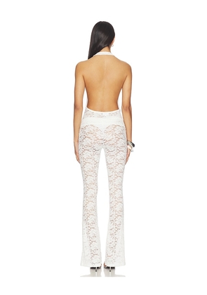 superdown Tania Pant Set in Ivory. Size L. Also in XS, S, M, XL.