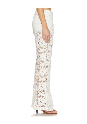 Tularosa Alino Flare Pant in Ivory. Size L. Also in XXS, XS, S, M, XL.