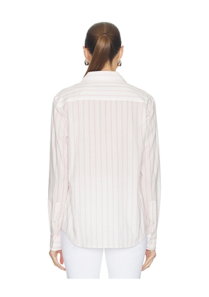 perfectwhitetee Poplin Slim Fit Button Down in White,Pink. Size L. Also in XS, S, M, XL.
