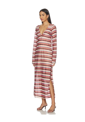 Show Me Your Mumu Staycation Coverup in Brown,Blush. Size L. Also in XS, S, M.