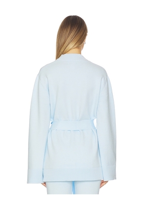 SEROYA Honor Cardigan in Baby Blue. Size S. Also in XXS, XS, M, XL.