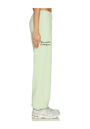 The Mayfair Group Manifest Classic Sweatpants in Mint. Size L/XL. Also in XS, S/M, M/L.