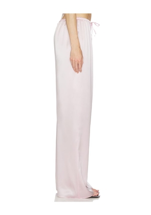 SRG Ellie Silk Pant in Blush. Size L. Also in S, M.
