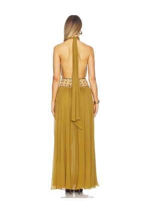 retrofete Kreeli Dress in Green. Size L. Also in M.