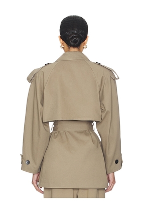 SELMACILEK Khaki Terra Trenchcoat in Beige. Size L. Also in S.