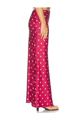Runaway The Label Blaine Maxi Skirt in Red. Size L. Also in XS, S, M, XL.