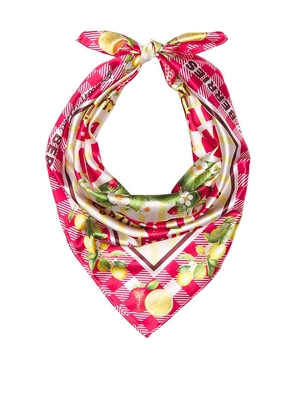 The Laundry Room Cowboy Country Grown Wild Berries Silky Bandana in Pink.